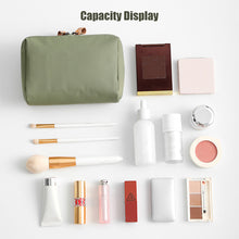 Load image into Gallery viewer, Korean Style Solid Color Cosmetic Bag Women Bow Tie Makeup Bag Waterproof Travel Wash Pouch Toiletries Case Bag Organizer