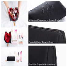 Load image into Gallery viewer, Korean Style Solid Color Cosmetic Bag Women Bow Tie Makeup Bag Waterproof Travel Wash Pouch Toiletries Case Bag Organizer