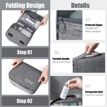 Load image into Gallery viewer, Travel Storage Bag Business Portable Wash Bag Foldable Hanging Bag Cosmestic Case Large Capacity Dry and Wet Seperation Bag
