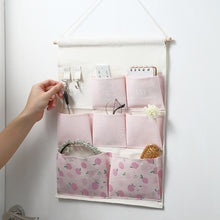 Load image into Gallery viewer, Wall Hanging Organizer Bag Sundries Storage Bag Bedroom Dormitory Wardrobe Hanging Pouch Waterproof Makeup Tools Organizer Bag