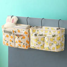 Load image into Gallery viewer, Print Bed Hanging Organizer Bag Toys Storage Bag Bedroom Table Hanging Pouch with Iron Hook Door Chair Back Hanging Bag