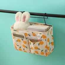 Load image into Gallery viewer, Print Bed Hanging Organizer Bag Toys Storage Bag Bedroom Table Hanging Pouch with Iron Hook Door Chair Back Hanging Bag