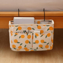 Load image into Gallery viewer, Print Bed Hanging Organizer Bag Toys Storage Bag Bedroom Table Hanging Pouch with Iron Hook Door Chair Back Hanging Bag