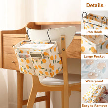 Load image into Gallery viewer, Print Bed Hanging Organizer Bag Toys Storage Bag Bedroom Table Hanging Pouch with Iron Hook Door Chair Back Hanging Bag