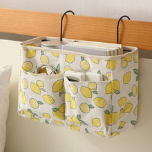 Load image into Gallery viewer, Print Bed Hanging Organizer Bag Toys Storage Bag Bedroom Table Hanging Pouch with Iron Hook Door Chair Back Hanging Bag