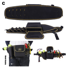 Load image into Gallery viewer, Multifunction Oxford Fabric Tools Bag Electricians Saddlebag Waterproof Canvas Hand Tools Wasit Bag Wrench Pliers Storage Bag