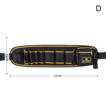 Load image into Gallery viewer, Multifunction Oxford Fabric Tools Bag Electricians Saddlebag Waterproof Canvas Hand Tools Wasit Bag Wrench Pliers Storage Bag