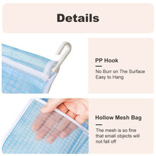 Load image into Gallery viewer, Refrigerator Hanging Bag Sauce Orangizing Mesh Bag Kicthen Bathroom Double Pockets Bag with Hook