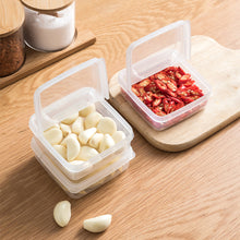 Load image into Gallery viewer, 2pcs Transparent Butter Cheese Storage Box Portable Refrigerator Fruit Vegetable Organizer Box Cheese Box