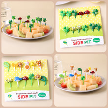 Load image into Gallery viewer, 8/12Pcs Lunch Box Fruit Picks Mini Creative Fruit Cake Dessert Food Forks Kids Snack Decoration Forks Bento Salad Decoration Accessories Cake Picks Toothpick