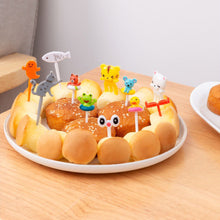 Load image into Gallery viewer, Lunch Box Fruit Picks Mini Creative Fruit Cake Dessert Food Forks Kids Snack Decoration Forks Bento Salad Decoration Accessories Cake Picks Toothpick
