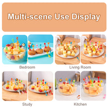 Load image into Gallery viewer, 10pcs Lunch Box Fruit Picks Mini Creative Fruit Cake Dessert Food Forks Kids Snack Decoration Forks Bento Salad Decoration Accessories Cake Picks Toothpick