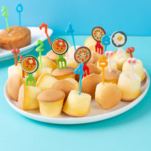 Load image into Gallery viewer, 10pcs Lunch Box Fruit Picks Mini Creative Fruit Cake Dessert Food Forks Kids Snack Decoration Forks Bento Salad Decoration Accessories Cake Picks Toothpick