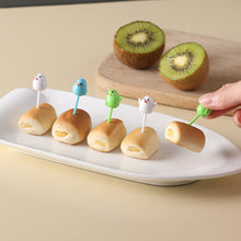 Load image into Gallery viewer, 6pcs Cute Bird Lunch Box Fruit Picks Mini Creative Fruit Cake Dessert Food Forks Kids Snack Decoration Forks Bento Salad Decoration Accessories Cake Picks Toothpick