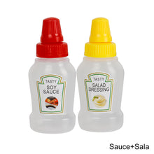 Load image into Gallery viewer, Mini Sauce Bottle Refillable Ketchup Honey Salad Containers Squeeze Bottles Portable Sauce Jars Lunch Box Dispensers Bento Accessories