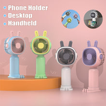 Load image into Gallery viewer, Handheld Mini Fan Portable Desktop USB Charging Fan One Putton Switch Summer Cooling Fan for Home Outdoor