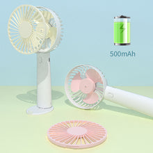 Load image into Gallery viewer, Handheld Mini Fan Portable Desktop USB Charging Fan 3 Speeds Adujustable Summer Cooling Fan for Home Outdoor