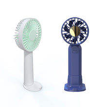 Load image into Gallery viewer, Handheld Mini Fan Portable Desktop USB Charging Fan 3 Speeds Adujustable Summer Cooling Fan for Home Outdoor