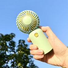 Load image into Gallery viewer, Portable Handheld Fan Office Desktop USB Rechargeable Quiet Small Electric Fan Student Dormitory Air Cooling Fan