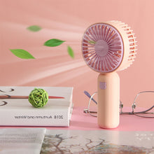Load image into Gallery viewer, 400mah Mini Portable USB Rechargeable Fan Handheld Electric Fans Silent Pocket Cooling Fan Office Desktop Student Dormitory