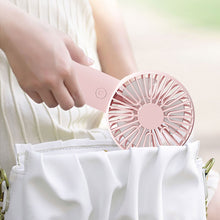 Load image into Gallery viewer, Portable USB Chargeable Mini Fan Handheld Fans with Base Summer Outdoor 3 Speed Adjustable Hand Hold Fan with Phone Holder