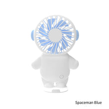 Load image into Gallery viewer, Portable USB Chargeable Mini Fan Handheld Fans with Base Summer Outdoor 3 Speed Adjustable Air Cooling Fan with Phone Holder