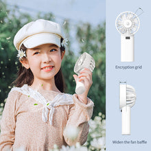 Load image into Gallery viewer, Portable Mini Fan Handheld Fans Battery Powered Summer Outdoor Air Cooling Fan Silent Pocket Cooling Fan Office Student Dormitory