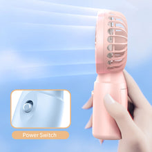 Load image into Gallery viewer, Handheld Mini Fan Portable Desktop USB Charging Fan Summer Air Cooling Fan Silent Pocket Cooling Fan for Office Student Dormitory