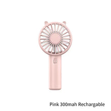 Load image into Gallery viewer, Handheld Mini Fan Portable Desktop USB Charging Fan Summer Air Cooling Fan Silent Pocket Cooling Fan for Office Student Dormitory