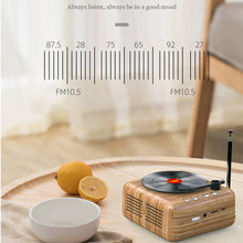 Load image into Gallery viewer, Retro record player wireless bluetooth speaker Multifunction Mini Audio