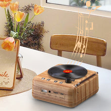 Load image into Gallery viewer, Retro record player wireless bluetooth speaker Multifunction Mini Audio