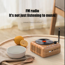 Load image into Gallery viewer, Retro record player wireless bluetooth speaker Multifunction Mini Audio