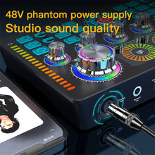 Load image into Gallery viewer, Sound Card Q7 Live Mixer Noise Reduction Mixers for Computer Smartphone Tablet