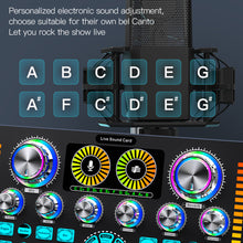 Load image into Gallery viewer, Sound Card Q7 Live Mixer Noise Reduction Mixers for Computer Smartphone Tablet