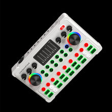Load image into Gallery viewer, M3 RGB LED Wireless Bluetooth-compatible 5.0 External Mixer Sound Card Noise Reduction Live Streaming BroadcastingKTV Singing