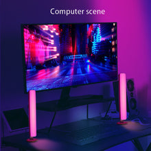 Load image into Gallery viewer, Music Light Bar Bluetooth RGB Desk Atmosphere Lamp 2pack Game TV Wall Computer Decoration Music Rhythm Night Light