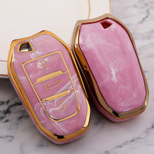 Load image into Gallery viewer, TPU Car Key Box Cover Protection Jade Pattern 3 Keys For Peugeot 308 408 508 2008 3008 4008 5008 Citroen C4 C4L C6 C3-XR
