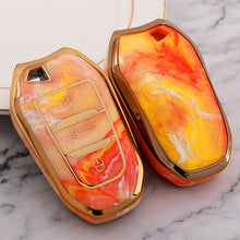 Load image into Gallery viewer, TPU Car Key Box Cover Protection Jade Pattern 3 Keys For Peugeot 308 408 508 2008 3008 4008 5008 Citroen C4 C4L C6 C3-XR
