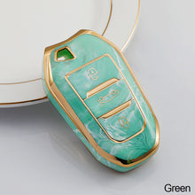 Load image into Gallery viewer, TPU Car Key Box Cover Protection Jade Pattern 3 Keys For Peugeot 308 408 508 2008 3008 4008 5008 Citroen C4 C4L C6 C3-XR