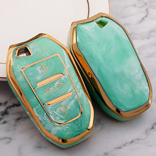 Load image into Gallery viewer, TPU Car Key Box Cover Protection Jade Pattern 3 Keys For Peugeot 308 408 508 2008 3008 4008 5008 Citroen C4 C4L C6 C3-XR