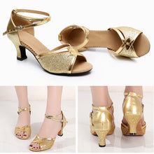 Load image into Gallery viewer, 5.5CM Women Latin Dance Shoes Tango Ballroom Salsa Dance Dancing Shoes For Ladies Girl Heeled Party Oxford Bottom Shoes