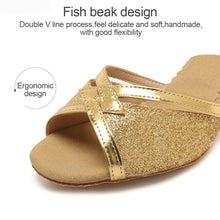 Load image into Gallery viewer, 5.5CM Women Latin Dance Shoes Tango Ballroom Salsa Dance Dancing Shoes For Ladies Girl Heeled Party Oxford Bottom Shoes