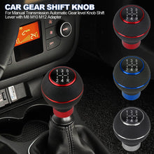 Load image into Gallery viewer, Aluminium 5 Speed Car Gear Shift Knob For Manual Transmission Automatic Gear level Knob Shift Lever with M8 M10 M12 Adapter