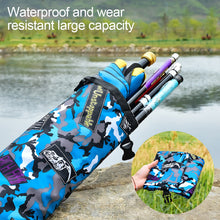 Load image into Gallery viewer, Folding Portable Multifunctional Fishing Rod Bag Storage Bag Fishing Tackle Storage Bag Large Capacity Fishing Gear Accessories
