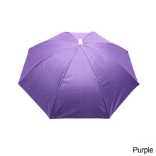 Load image into Gallery viewer, 55cm Portable Rain Umbrella Hat Foldable Outdoor Fishing Anti-Sun Waterproof Umbrella Camping Head Cap Beach Head Hats