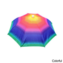Load image into Gallery viewer, 55cm Portable Rain Umbrella Hat Foldable Outdoor Fishing Anti-Sun Waterproof Umbrella Camping Head Cap Beach Head Hats