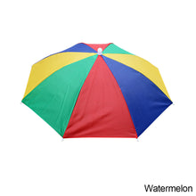 Load image into Gallery viewer, 55cm Portable Rain Umbrella Hat Foldable Outdoor Fishing Anti-Sun Waterproof Umbrella Camping Head Cap Beach Head Hats