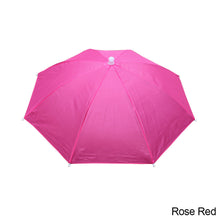 Load image into Gallery viewer, 55cm Portable Rain Umbrella Hat Foldable Outdoor Fishing Anti-Sun Waterproof Umbrella Camping Head Cap Beach Head Hats