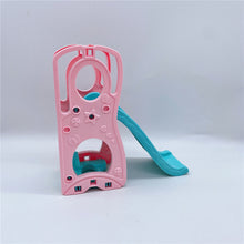 Load image into Gallery viewer, Macaron Color Swing &Slippery Slide Set for Kid Doll Kids Pretand Play Toys Girls Gifts Accessories
