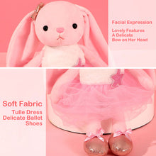 Load image into Gallery viewer, 39cm Cute Ballet Rabbit Plush Toy Long Ear Soft Stuffed Bunny Doll Sleeping Toy Girls Kids Baby Plush Animal Birthday Gifts